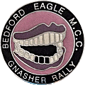 Gnasher motorcycle rally badge from Jean-Francois Helias
