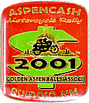 Golden Aspen motorcycle rally badge from Jean-Francois Helias