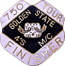 Golden State motorcycle run badge from Jean-Francois Helias