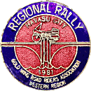 Gold Wing RRA Havasu City motorcycle rally badge from Jean-Francois Helias