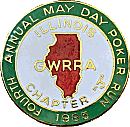 Gold Wing RRA May Day motorcycle run badge from Jean-Francois Helias