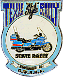 Gold Wing Texas motorcycle rally badge from Jean-Francois Helias