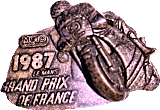 GP de France motorcycle race badge from Jeff Laroche