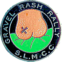 Gravel Rash motorcycle rally badge from Mike Hull
