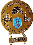 Greding motorcycle rally badge from Jean-Francois Helias
