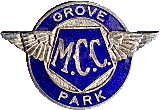 Grove Park MCC motorcycle club badge from Jean-Francois Helias