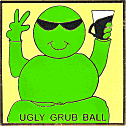 Ugly Grub Ball motorcycle rally badge from Jean-Francois Helias