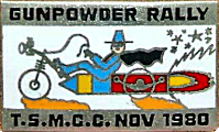 Gunpowder motorcycle rally badge