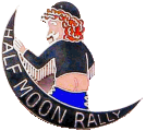 Half Moon motorcycle rally badge from Jean-Francois Helias