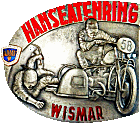 Hanseatenring Wismar motorcycle rally badge from Jean-Francois Helias