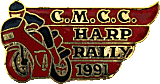 Harp motorcycle rally badge from Keith  Williams