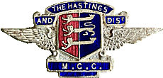 Hastings & DMCC motorcycle club badge from Jean-Francois Helias