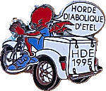 HDE motorcycle rally badge from Jean-Francois Helias
