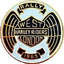 HD West London motorcycle rally badge from Jean-Francois Helias