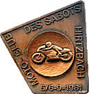 Hirtzbach motorcycle rally badge from Jean-Francois Helias