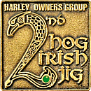 HOG Irish Jig motorcycle rally badge from Jean-Francois Helias