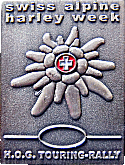 HOG Swiss Alpine motorcycle rally badge from Jean-Francois Helias