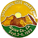 Hope Valley MC motorcycle run badge from Jean-Francois Helias