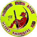 Hunters Moon motorcycle rally badge from Jean-Francois Helias