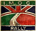 IMOC motorcycle rally badge from Ken Horwood