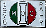 IMOC motorcycle rally badge from Jean-Francois Helias