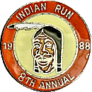 Indian Run motorcycle run badge from Jean-Francois Helias
