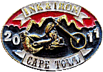 Ink and Iron motorcycle rally badge from Jean-Francois Helias