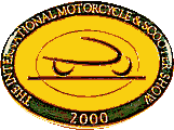 International motorcycle show badge from Jean-Francois Helias