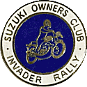 Invader motorcycle rally badge from Jean-Francois Helias