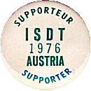 ISDT motorcycle race badge from Jean-Francois Helias