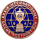 ISDT DDR motorcycle race badge from Jean-Francois Helias