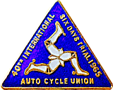 ISDT IOM motorcycle race badge from Jean-Francois Helias