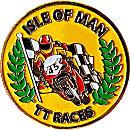 Isle of Man motorcycle race badge from Jean-Francois Helias