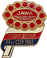 Jawa motorcycle rally badge from Jean-Francois Helias