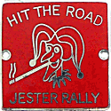 Jester motorcycle rally badge