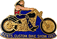 Kent Custom motorcycle show badge from Phil Drackley