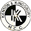 Kenton & Kingsbury MCC motorcycle club badge from Jean-Francois Helias