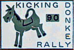 Kicking Donkey motorcycle rally badge
