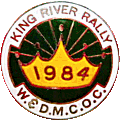 King River motorcycle rally badge from Jean-Francois Helias