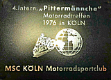 Koln motorcycle rally badge from Jean-Francois Helias