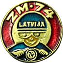 Latvia motorcycle race badge from Jean-Francois Helias