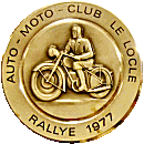 Le Locle motorcycle rally badge from Jean-Francois Helias