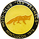 Les Fennecs motorcycle rally badge from Jean-Francois Helias