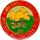 Limestone motorcycle rally badge from Jean-Francois Helias