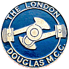 London Douglas motorcycle club badge from Jean-Francois Helias