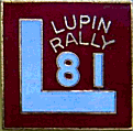 Lupin motorcycle rally badge from Jim Jack