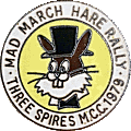 Mad March Hare motorcycle rally badge from Jan Heiland
