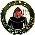 Mad Monks motorcycle rally badge from Jean-Francois Helias