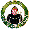 Mad Monks motorcycle rally badge from Jean-Francois Helias