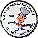 Pancake MAG motorcycle rally badge from Jean-Francois Helias